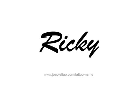 ricky tattoo design|Ricky Name Tattoo Designs in 31 Styles